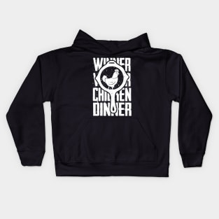 Chicken Dinner White Kids Hoodie